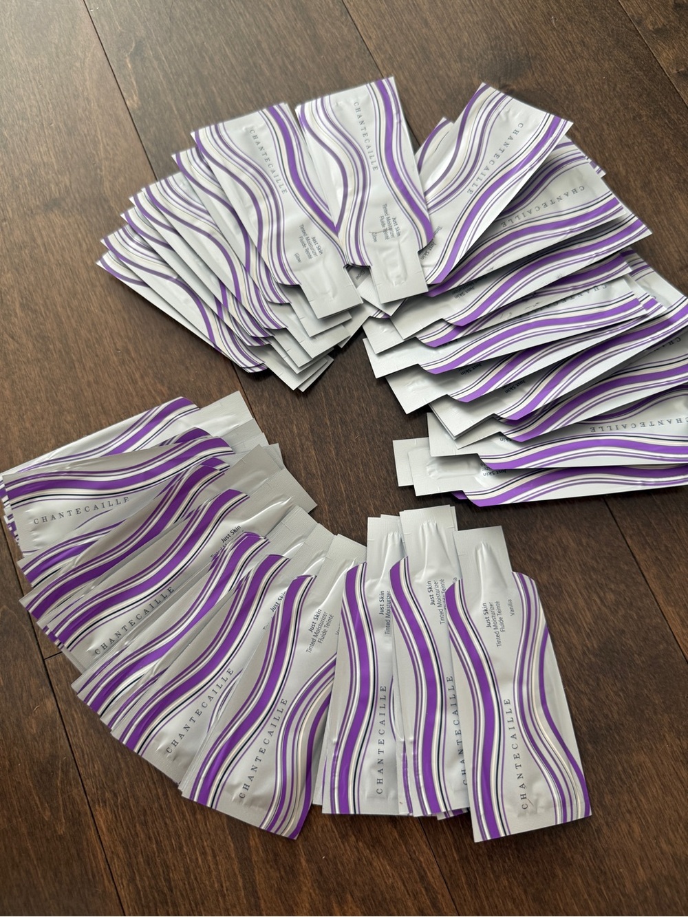 Chantecaille Silver Sachets with Purple Accents